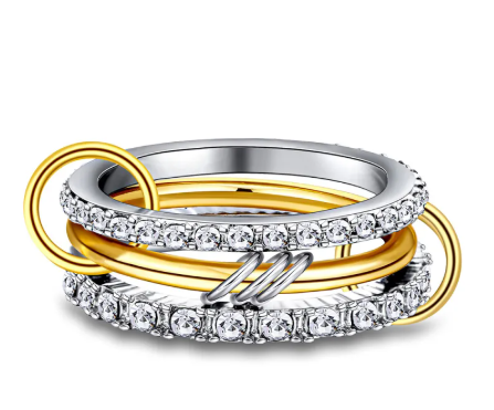 Copper Diamond Fashion Ring