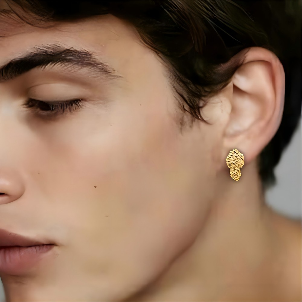 18K Gold-Plated Geometric Earrings