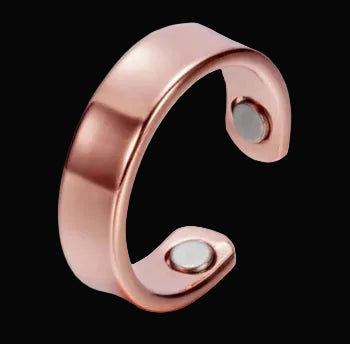 Mens Pure Copper Ring 2 x magnet