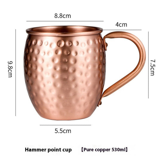 Pure Copper Drum Cocktail Mug